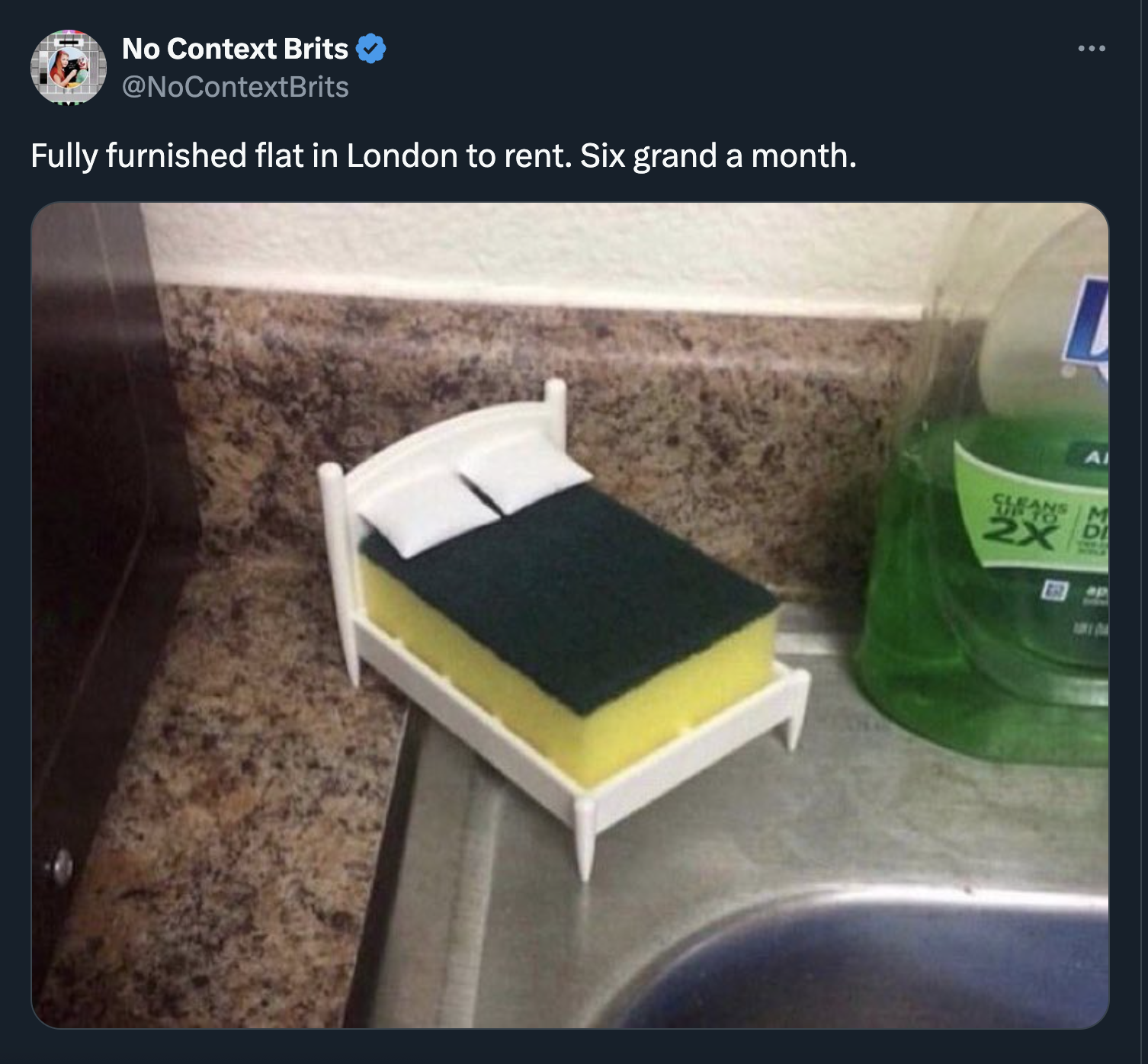 new york apartment memes - No Context Brits Fully furnished flat in London to rent. Six grand a month. 2X